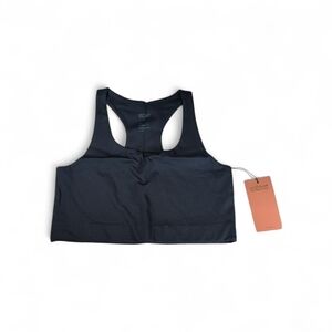 Girlfriend Collective Navy Paloma Racerback Sports Bra